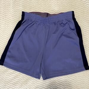 Champion Periwinkle Blue Girls Active Shorts M Retro Sport Running Athletic